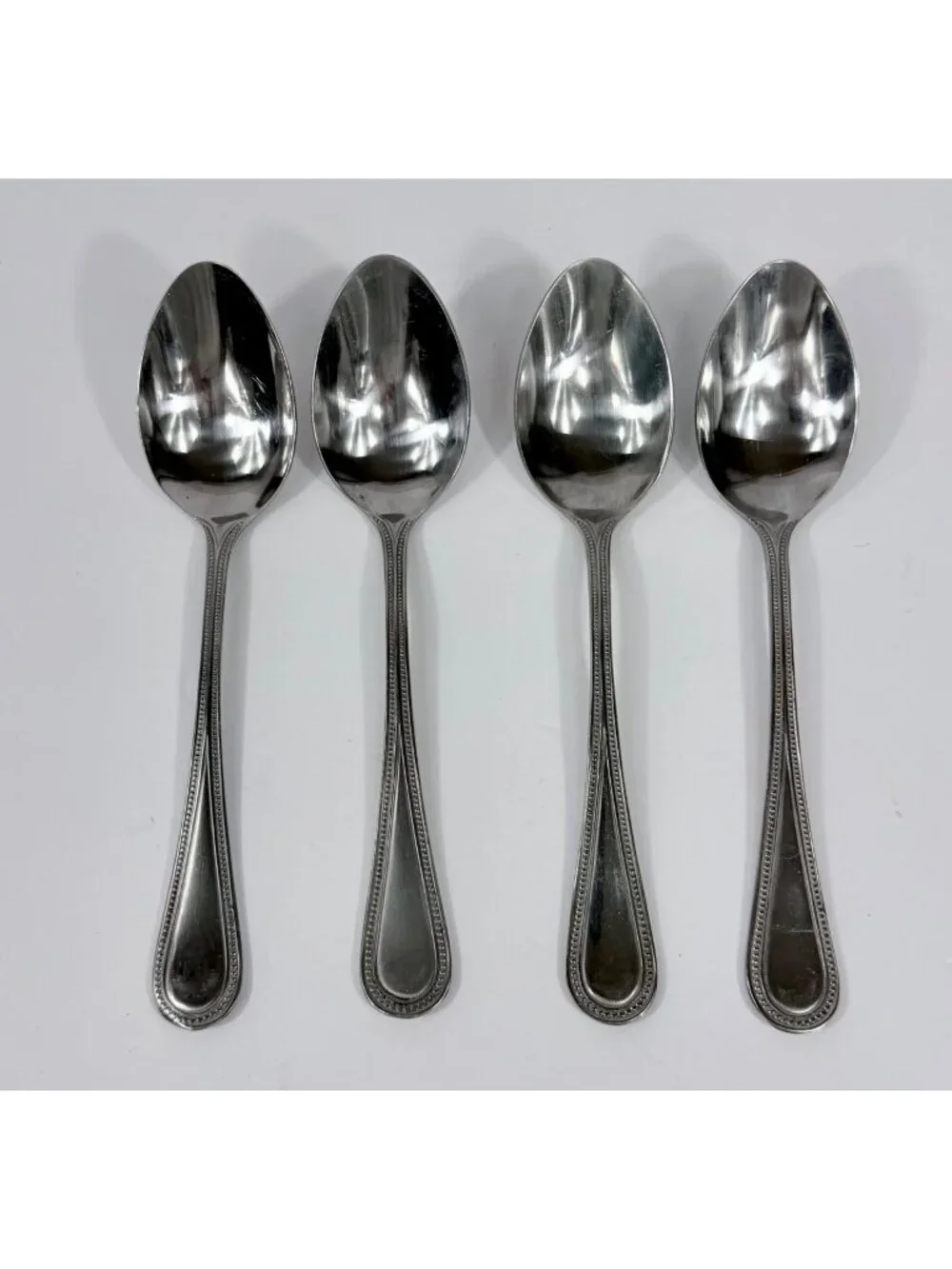 Set Of 4 Nantucket Distributing Christmas Tree Shops Stainless Steel Tablespoons